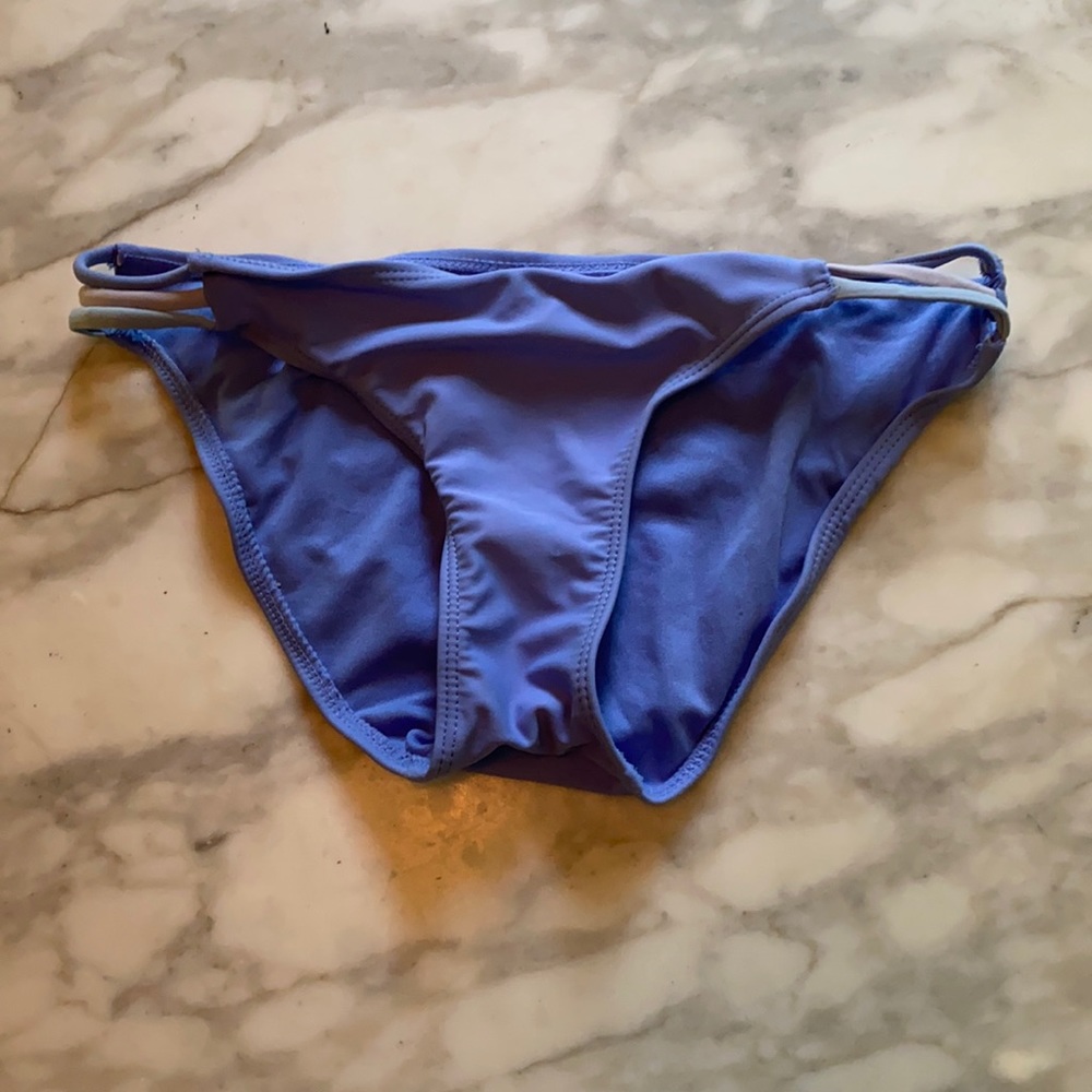 Swimsuit Blue Bikini Bottom Swimwear (XS)